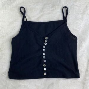 🖤🤩 Goth Black Cropped Tank